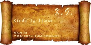 Király Ilona névjegykártya
